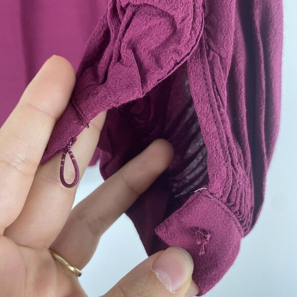 Revolve Lovers + Friends Women's Mini Dress Size S Raspberry Long Sleeve Twist - Picture 4 of 10